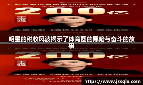 明星的税收风波揭示了体育圈的黑暗与奋斗的故事